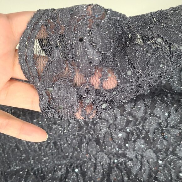 Jump Apparel Gray Sparkly Sequin Open Back Bodycon Mini Dress 3/4 - Picture 5 of 9